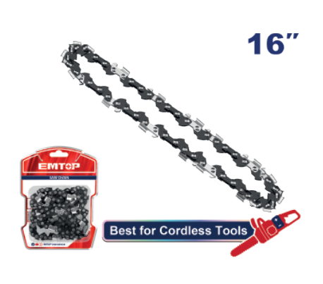 RazorSharp 16" 0.050" Gauge Saw Chain, Optimal Cutting Performance for Gasoline Chainsaws